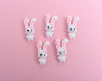 Cute Bunny Magnets, Option to add Resin Carrots, Neodymium Magnets for Refrigerators Lockers Filing Cabinets, Spring Easter Magnets