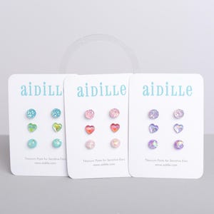 Girl's Starlet Shimmer Clear Ball Confetti Multi Set of 5 Earrings Girl's Starlet Shimmer Clear Ball Confetti Multi Set of 5 Earrings
