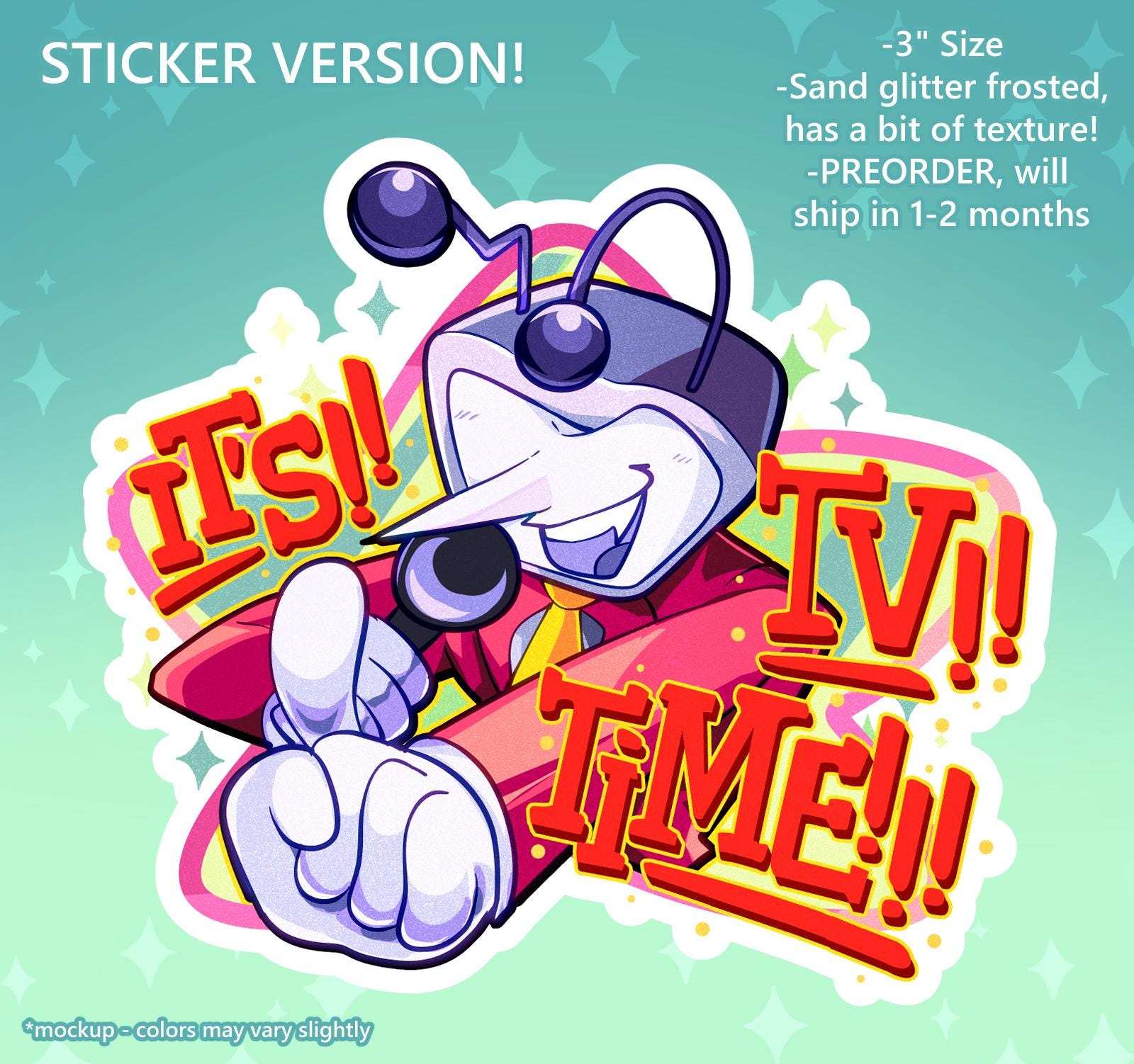 Deltarune Mr. (ant) Tenna Cold-stamped Keychain IN STOCK - 