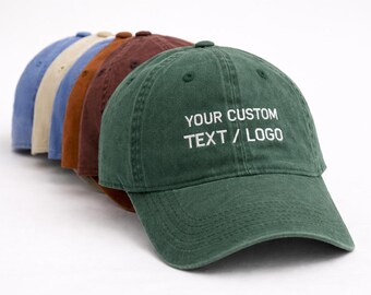 Custom Text Embroidered Hat, Your Text Here, Cool Quote Cap, Vintage Baseball Hat, Custom Trucker Hat, Personalized Gift, Custom Dad Cap