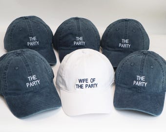 Chapeaux brodés personnalisés pour EVJF : Épouse, mariée et équipe