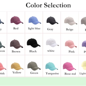 Casquette de baseball en coton brodée personnalisée : texte et logo personnalisés image 11