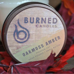 Oakmoss & Amber Soy Candles