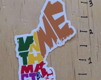 New England States Sticker