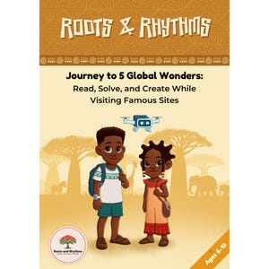 Cuaderno de actividades sobre lugares emblemáticos del mundo para niños de 6 a 10 años / Lectura, matemáticas y dibujo imprimible / Aprendizaje en casa