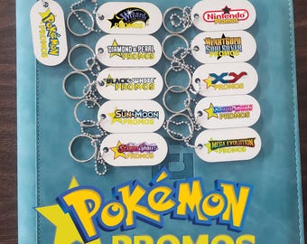 Pokémon Promo Karten farbige Binder Pull Tags Schlüsselanhänger Pokémon Binder Label