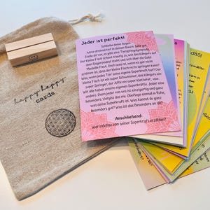 Carte fortunate, set di carte per bambini, consapevolezza per bambini, carte di rilassamento per bambini, carte yoga per bambini, carte dei sentimenti, carte delle emozioni per bambini