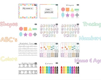 Children’s Busy Book, Learning Binder, Printable Learning Binder