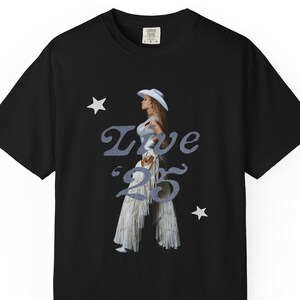 Yoncé LIVE '25 カウボーイ・カーター ツアー Tシャツ | ロンドン公演 ヴェルサーチ衣装、ホワイトレザーカウボーイ | Beyhive コンサートグッズ、ファンへのギフト