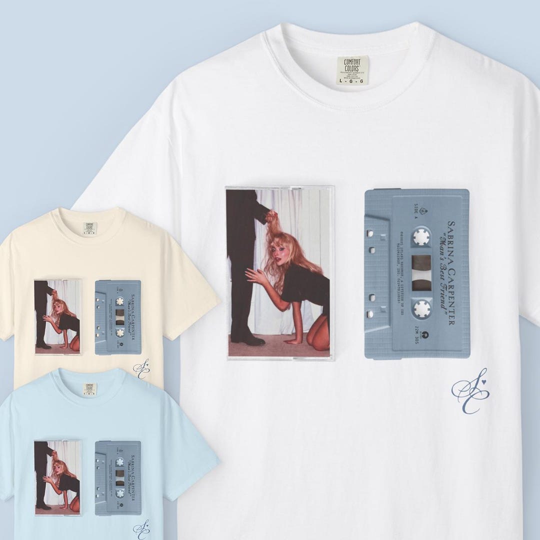 Sab Merch Sab Rina Mans Best Friend Retro Cassette Tape T-shirt | Man Child Song ...