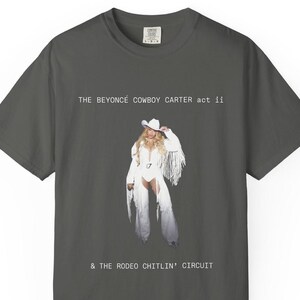 Koszulka Yoncé All White Cowboy Carter World Tour Night 1 | Towary koncertowe Rodeo Chitlin' | Koszulka dla fanów YAYA Music Lyric | Prezent dla Beyhive dla obu płci