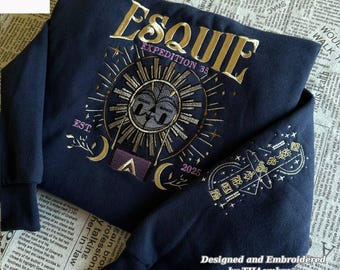 Expedition 33 Clair Obscur Embroidered Sweatshirt and Hoodie, Video Game Shirt, Gift for Him
