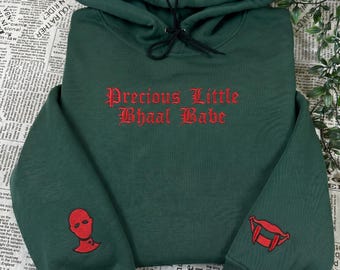 Precious Little Bhaal Babe Embroidered Sweatshirt and Hoodie, Astarion Bg3 Sweater, Bloodless Astarion Shirt