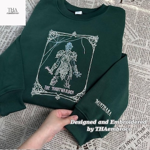 Embroidered Minthara Bg3 Sweatshirt and Hoodie, Baldur&#39;s Gate 3 Minthara Character Merch, Video Game Shirt