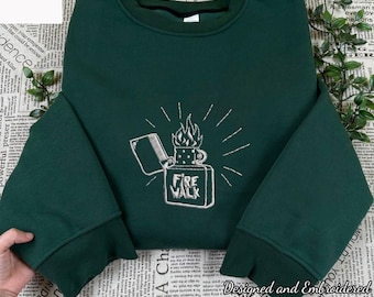 Firewalk Life Is Strange geborduurd sweatshirt en hoodie, videogamemerchandise, Chloe Price en Max Caulfield-shirt