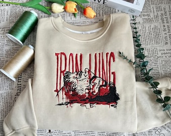 Iron Lung Simon Embroidered Sweatshirt and Hoodie, Markiplier Movie Shirt Horror Aesthetic Sweater