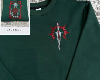 Astarion The Pale ELF Bg3 Embroidered Sweatshirt and Hoodie, Baldur's Gate 3 Crewneck, BG3 Astarion Merch