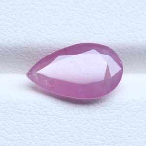 Rubis rouge naturel 3,00 Ct 12,5x7,5 mm poire taille émeraude cabochon à facettes pierre de naissance juillet pierre précieuse en vrac pour la fabrication de bijoux