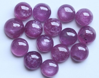 Natural Red Ruby Round Cabochon Lot 6mm Loose Gemstones for Jewellery Making