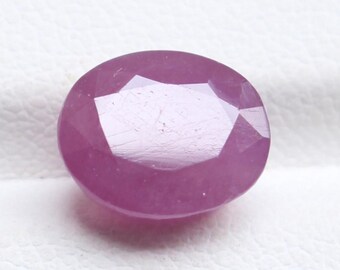 Ruby Emerald Cut Gemstone , Natural Red Ruby Emerald Cut Oval Faceted Cabochon , Loose Ruby Gemstone ,Ruby Ring Cut Jewellery Supply, 10X8MM