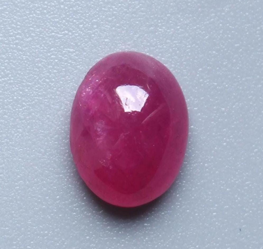 Natural AAA+++ Red Ruby Oval Cabochon 8x6mm Loose Gemstone