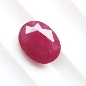 9X7MM, Ruby Cut Gemstone , Natural Red Ruby Emerald Cut Oval Faceted Cabochon , Loose Ruby Gemstone ,Ruby Ring Cut For Jewellery Supply