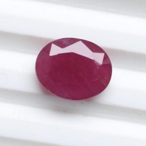 11X9MM, Ruby Cut Gemstone , Natural Red Ruby Emerald Cut Oval Faceted Cabochon , Loose Ruby Gemstone ,Ruby Ring Cut For Jewellery Supply