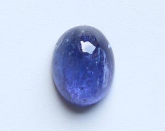AAA Tanzanite Cabochon, Oval Blue Gemstone, Jewelry Supply (10.5X8.5MM)