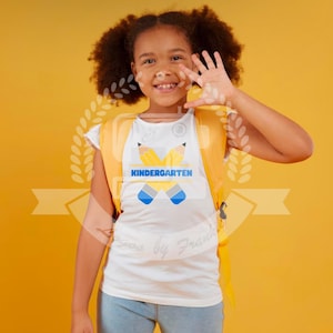 Kindergarten School Badge PNG: Back to School Shirt Design (Digital Download