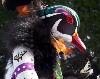 Canard branchu Manitou (esprit ou totem)