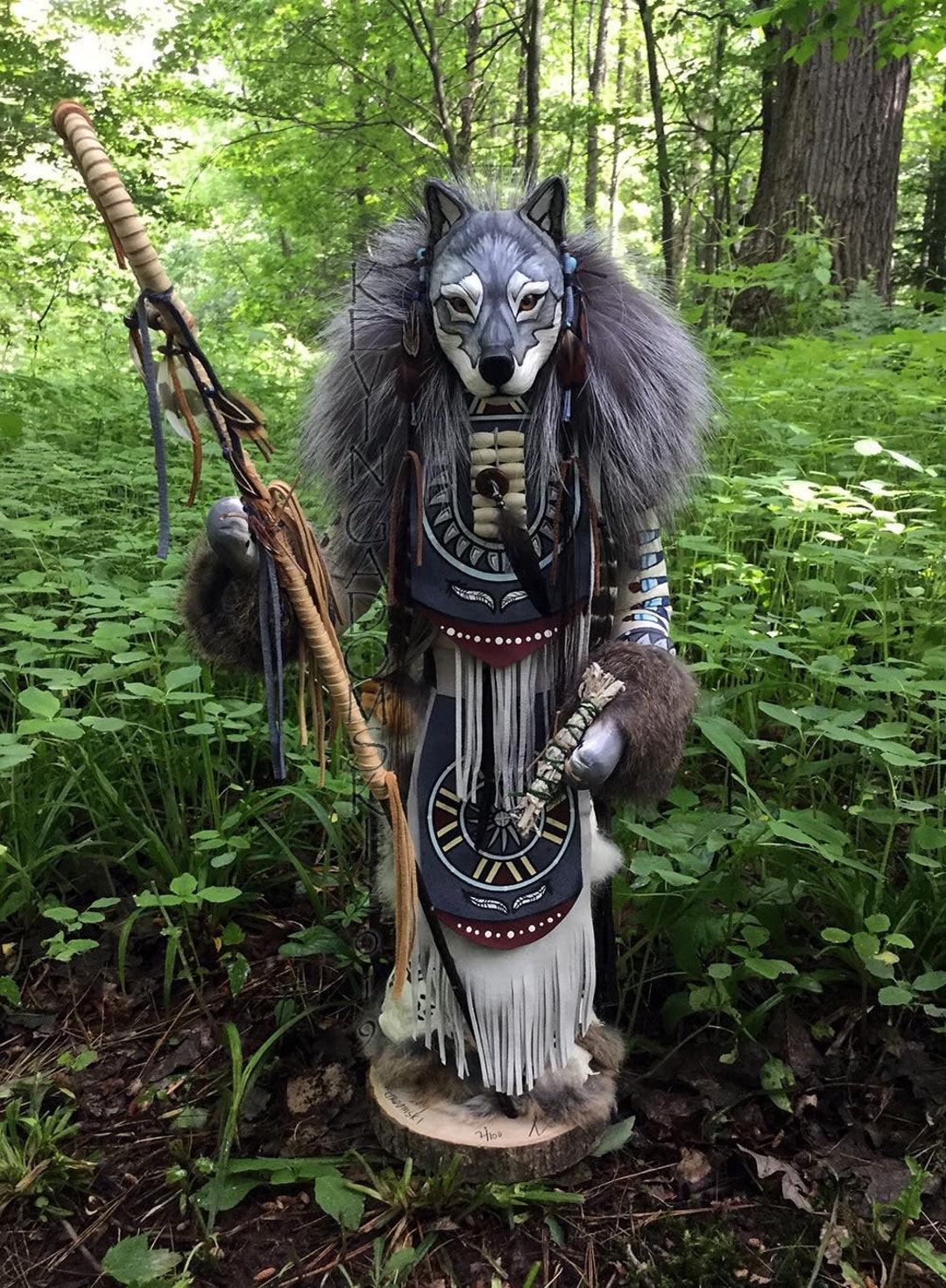 Grey Wolf Manitou spirit or Totem image