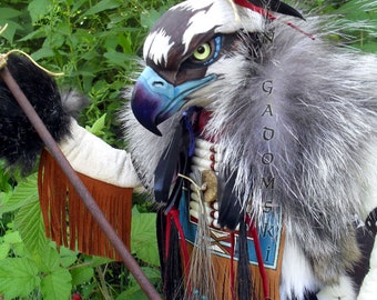 Osprey Manitou (spririt or totem) sculpture