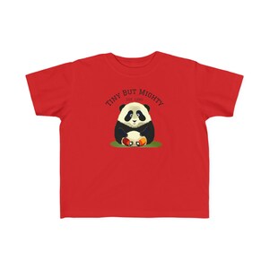 Camiseta infantil de panda, decoración para baby shower, estampado para guardería, camiseta con ilustración de animal adorable, regalo para fan del arte kawaii, atuendo de cumpleaños para niños pequeños, ropa infantil