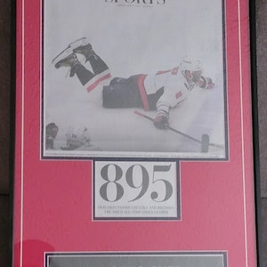 Alexander Ovechkin 895 Goals Newspaper Framed 16x24