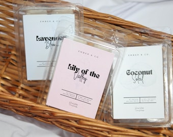 Soy Wax Melts | Hand-Poured All Natural Wax Melts | Fragrance Scented Cubes | 3 Pack | Long Lasting Home Aroma
