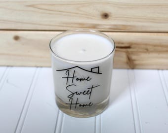 10 OZ CanHome Sweet Home Candle | 10 oz Handmade Soy Wax | Cozy Scented Decor | Housewarming Gift | Realtor Gift