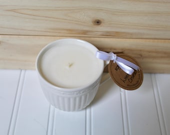 Tea Cup Candles | Handmade Soy Wax Candles | 8 OZ
