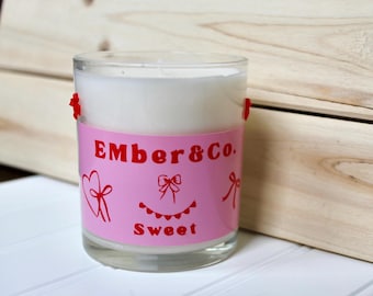 Berry Love Candle – Valentine’s Day Gift for Her | 10 oz Soy Wax | Sweet Romantic Scent | Handmade Candle