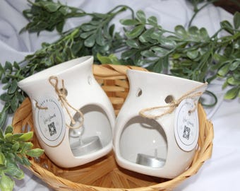 Glass Candle Wax Warmer: Tealight Scent Diffuser | Warmer