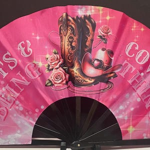 Pink Boots & Bling Clack Fan
