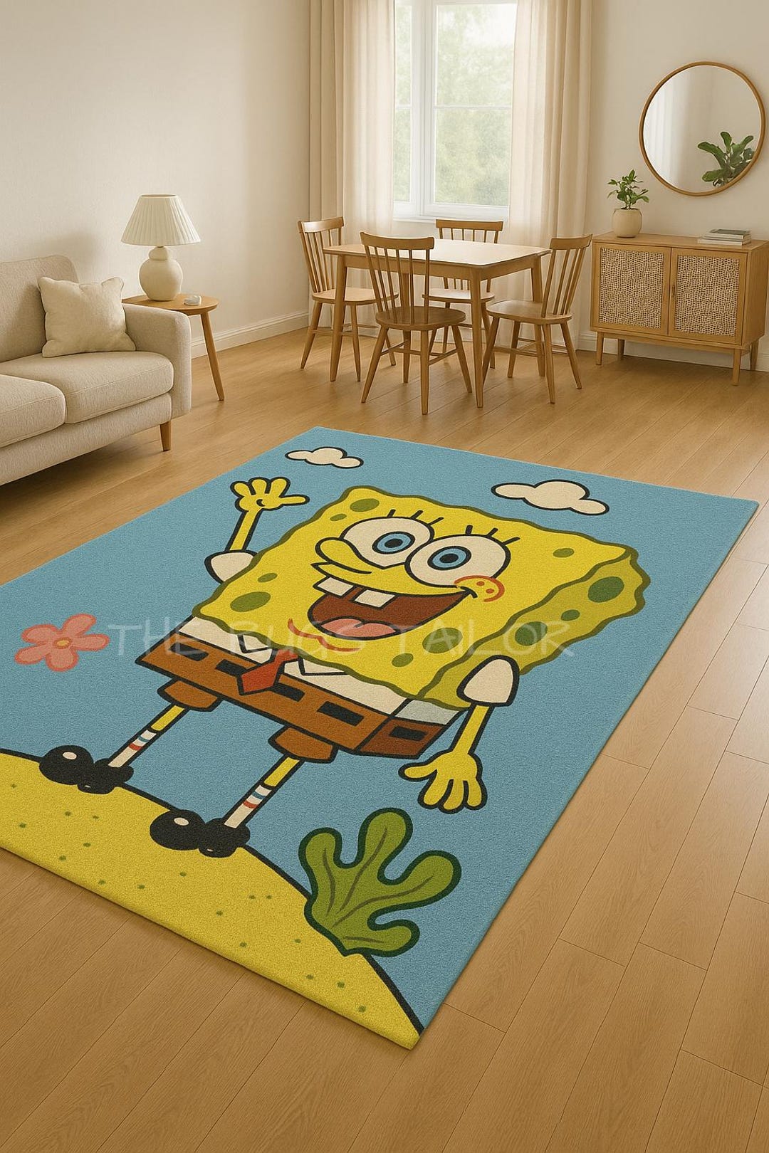 Croods Rug Sponge Cartoon Kids Rug - Fun Playroom Carpet - Colorful Soft Area Rug ...