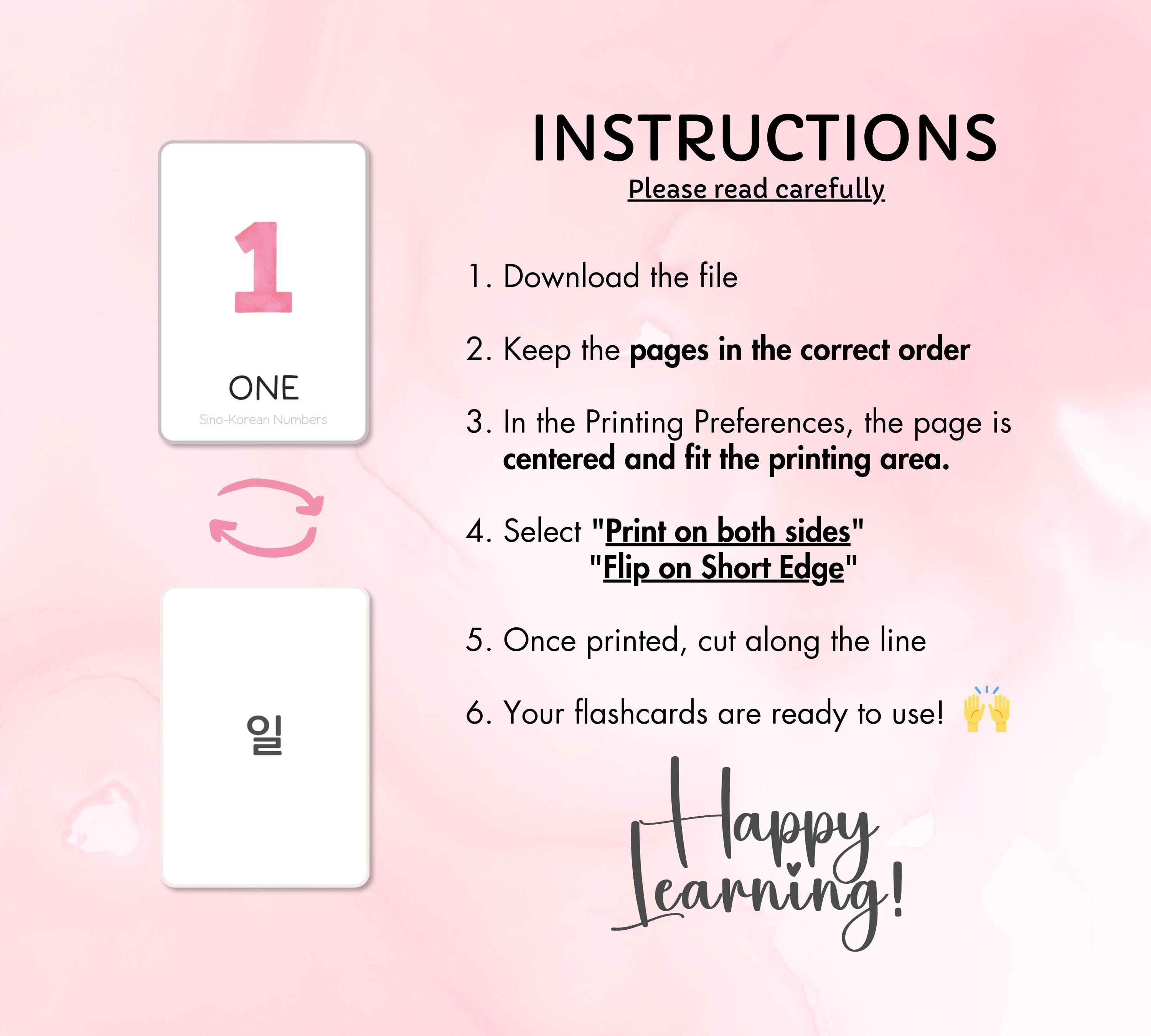 Korean Flashcards for Beginners 650+ Words Learn Korean Hangul Alphabet ...