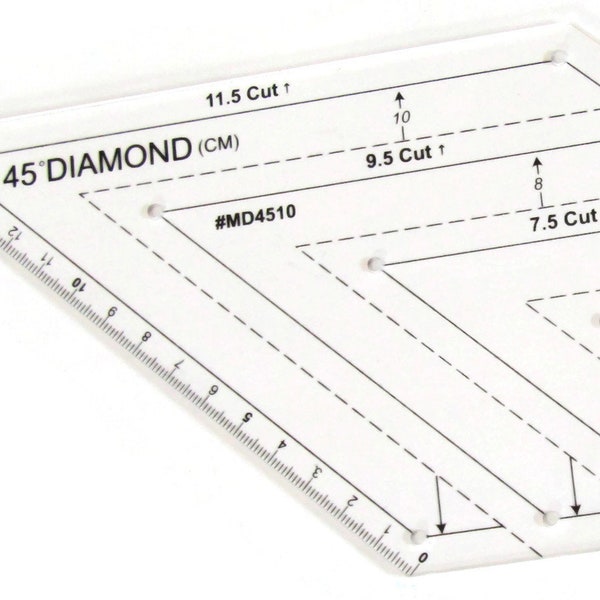 45 Degree Quilt Template - Etsy