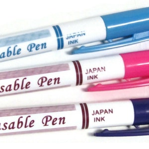 1pcs Ink Disappearing Fabric Marker DIY Cross Stitch Water Erasable Pen  Tailor's Pen for Quilting Sewing Tools