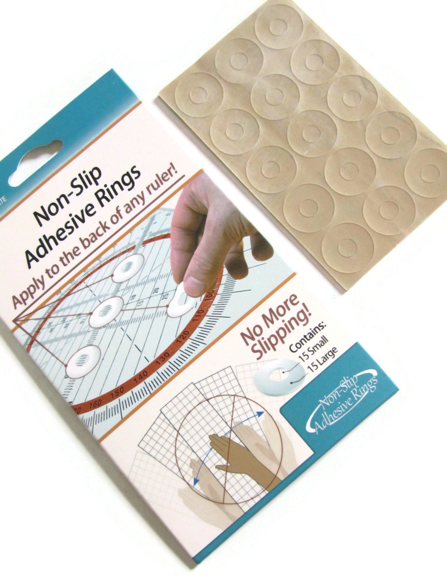 Quilters Silicone ruler grips stops rulers from moving