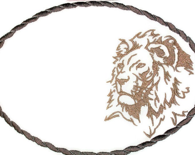 Lion Quilt label embroidered to customize with your personal message
