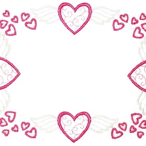 Heavenly Hearts Embroidered Quilt Label to customize with your personal message