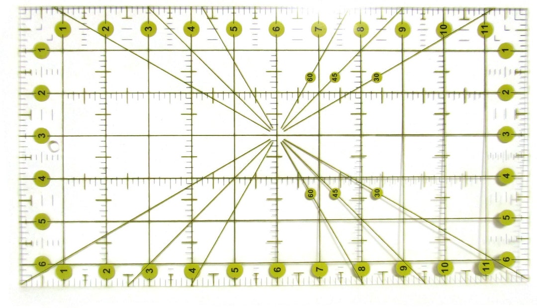 Quilt Ruler for Rotary Cutting Fabric - Etsy