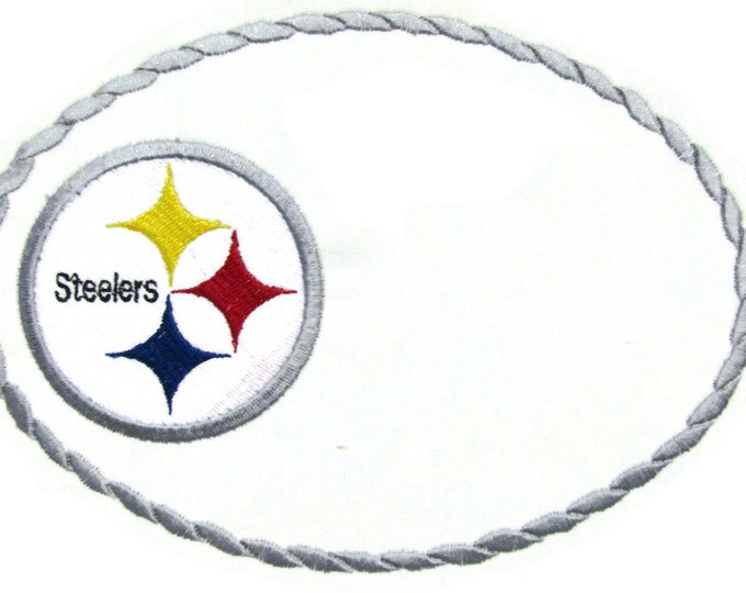 Steelers embroidered quilt label to customize with your personal message