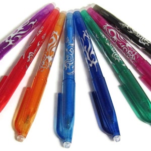 8 x Pilot FriXion Stylo Effaçable 0,7 mm Rollerball Ecrire Chaleur